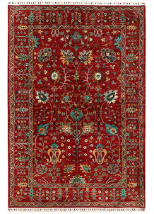 Maroon Kazak 5' 8 x 8' 5 - SKU 73944