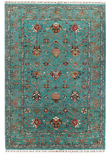 Medium Turquoise Kazak 6' x 8' 8 - SKU 73945