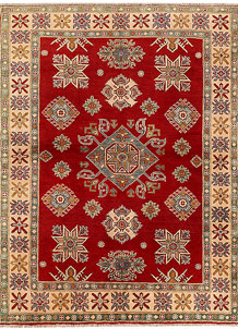 Firebrick Kazak 4' 11 x 6' 6 - SKU 73948