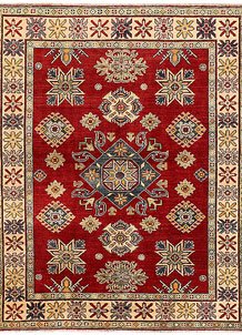 Firebrick Kazak 4' 11 x 6' 2 - SKU 73949