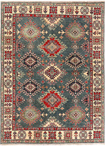 Cadet Blue Kazak 4' 11 x 6' 8 - SKU 73950