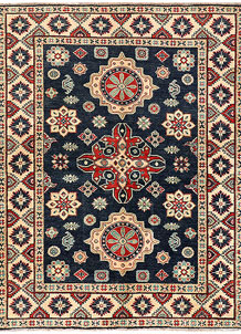 Midnight Blue Kazak 4' 11 x 6' 4 - SKU 73951