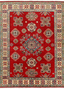 Red Kazak 4' 11 x 6' 6 - SKU 73957