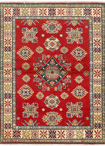 Red Kazak 4' 11 x 6' 7 - SKU 73965