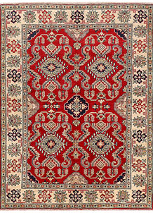 Red Kazak 4' 11 x 6' 7 - SKU 73968
