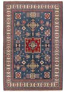 Steel Blue Kazak 6' 6 x 9' 8 - SKU 73970
