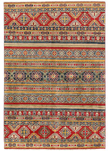 Multi Colored Kazak 6' 7 x 9' 8 - SKU 73972