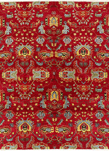 Firebrick Kazak 7' 11 x 10' 2 - SKU 73981
