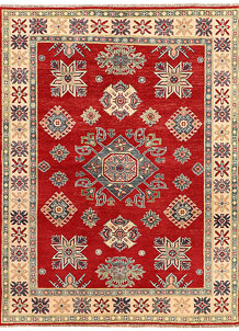 Red Kazak 4' 9 x 6' 4 - SKU 74048