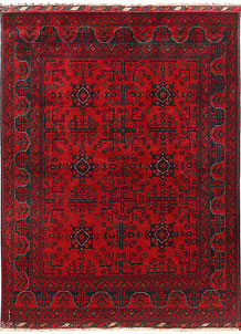 Firebrick Khal Mohammadi 4' 11 x 6' 7 - SKU 74113